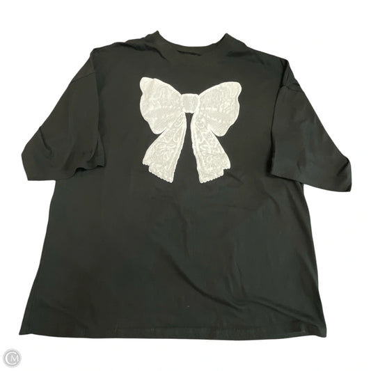 Top 3/4 Sleeve By Clothes Mentor In Black & White, Size: Xl