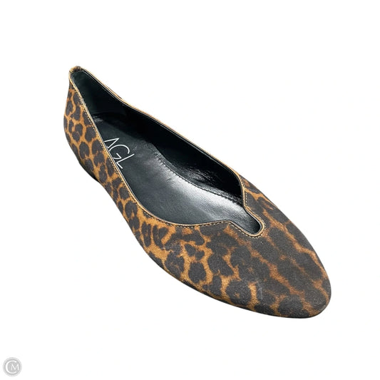 Shoes Flats By Agl In Animal Print, Size: 9