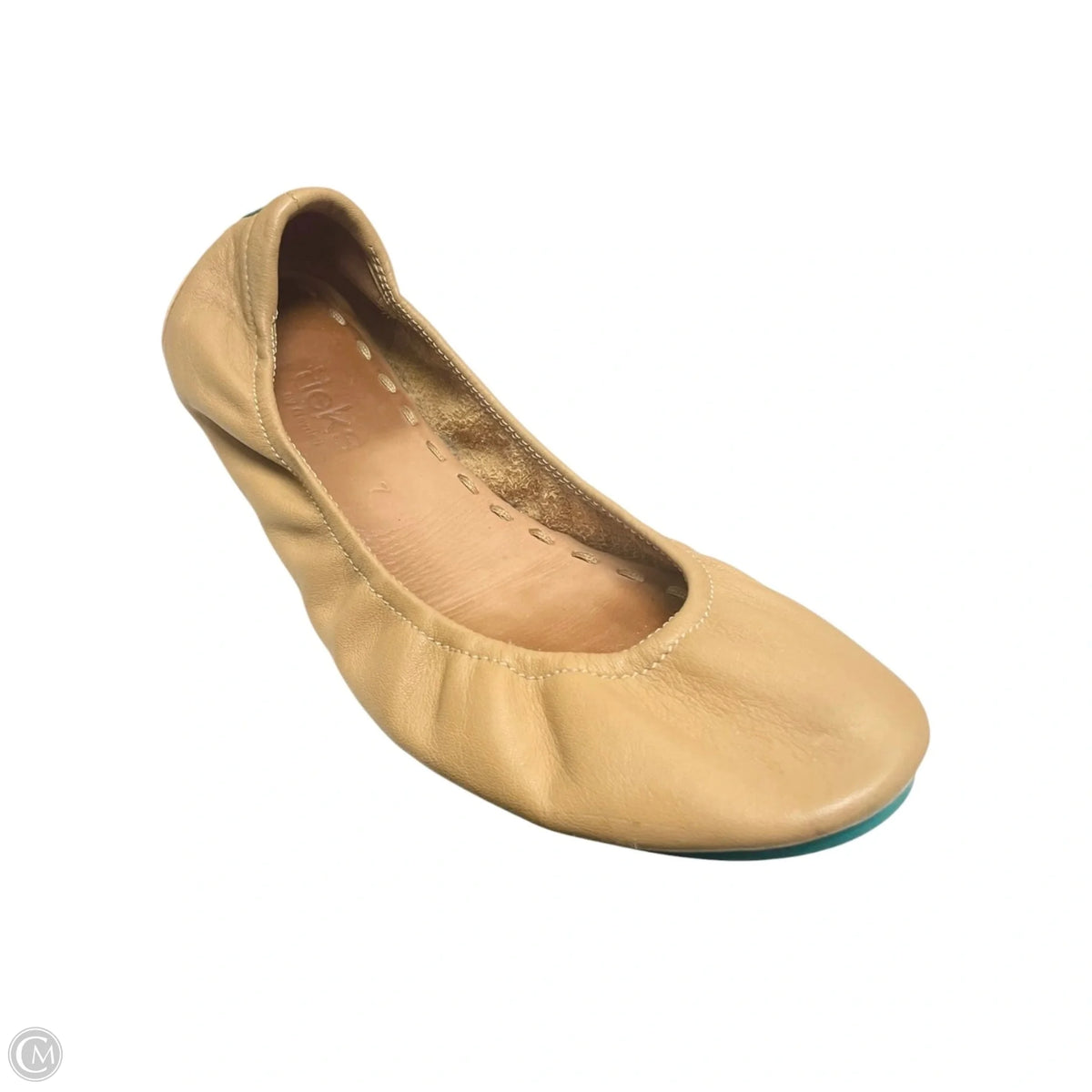Shoes Designer By Tieks In Tan, Size: 7
