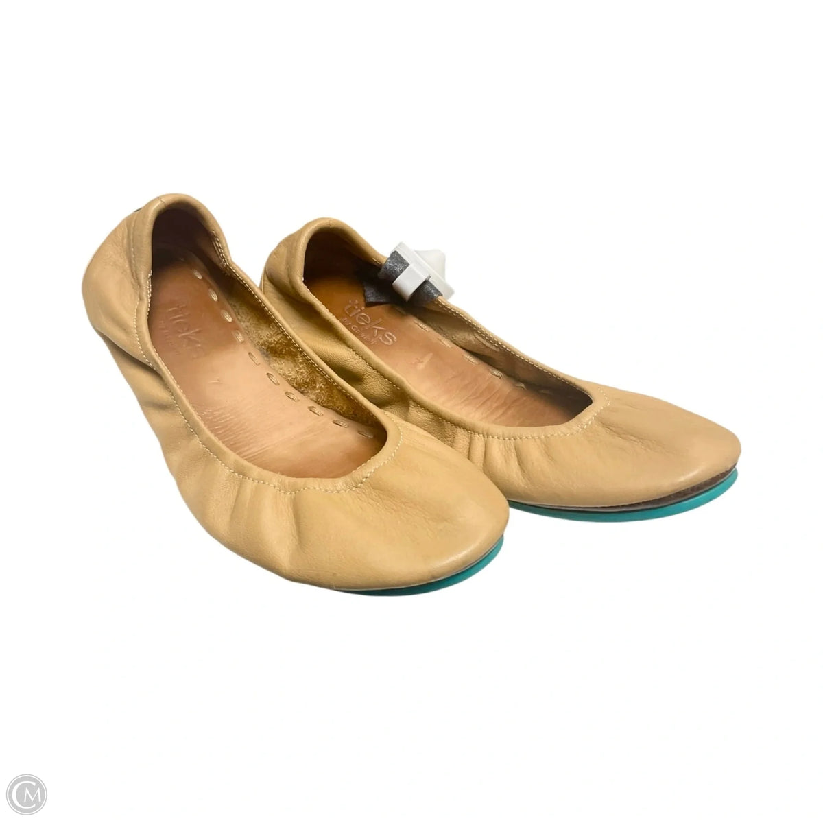 Shoes Designer By Tieks In Tan, Size: 7