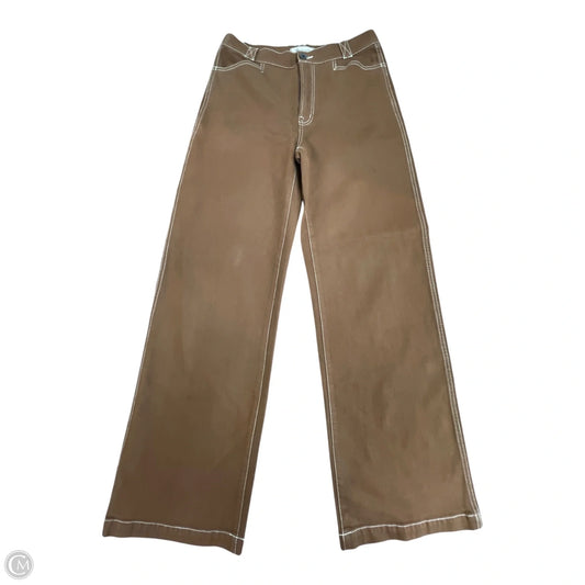 Pants Wide Leg By Madewell In Brown, Size: 8