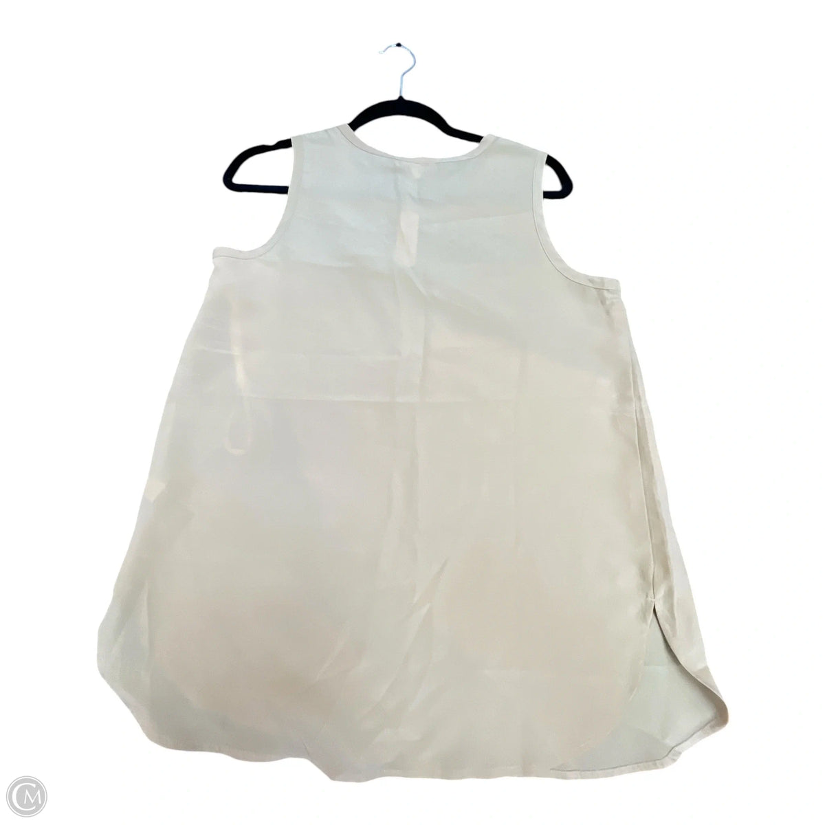 Top Sleeveless By Cato In Tan, Size: M