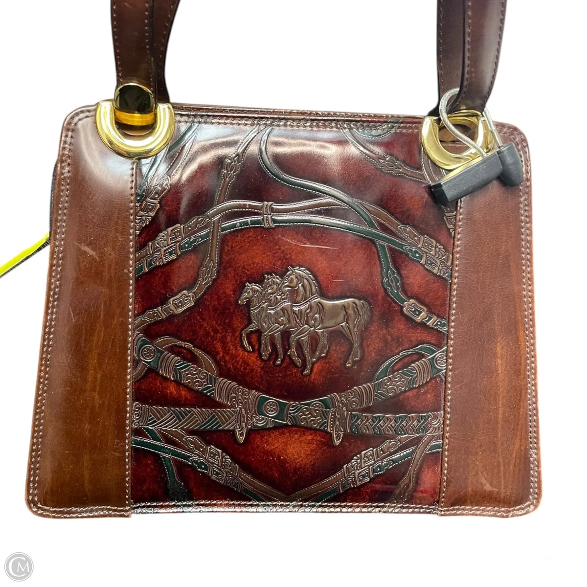 Handbag Leather By Clothes Mentor, Size: Small
