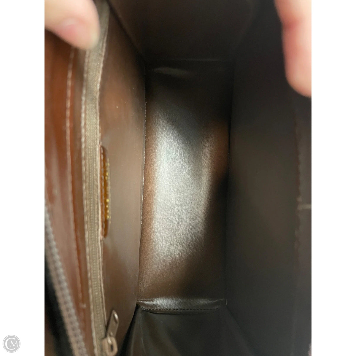 Handbag Leather By Clothes Mentor, Size: Small