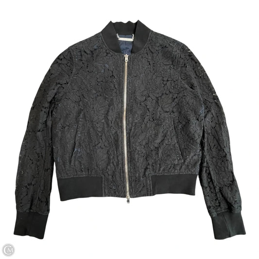 Jacket Designer By Diane Von Furstenberg In Black & Blue, Size: Sp