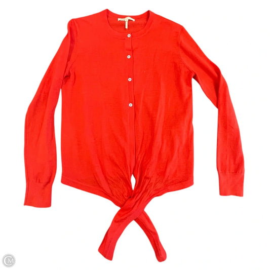 Sweater Cardigan By Maje In Red, Size: S
