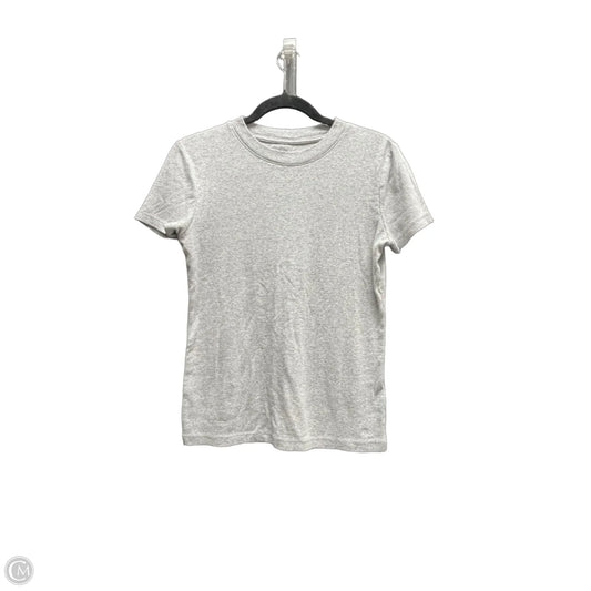 Top Short Sleeve By Banana Republic In Grey, Size: M