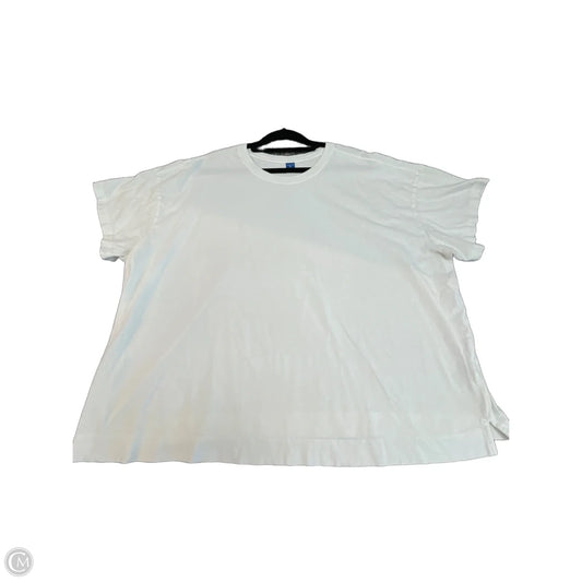 Top Short Sleeve By Old Navy In Ivory, Size: Xxl