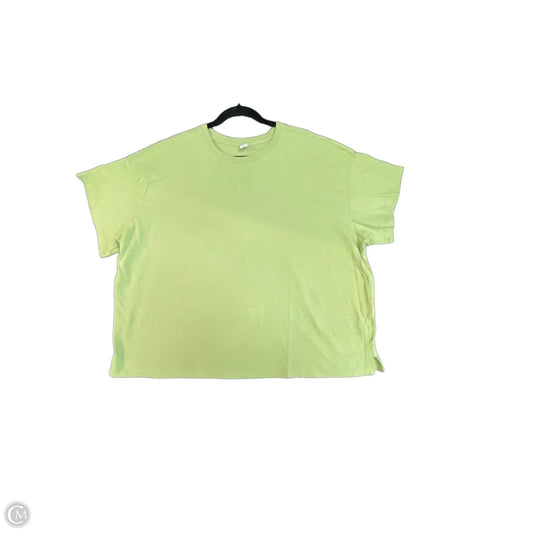 Top Short Sleeve By Old Navy In Green, Size: Xxl
