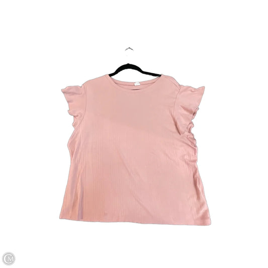 Top Short Sleeve By Gap In Pink, Size: Xxl