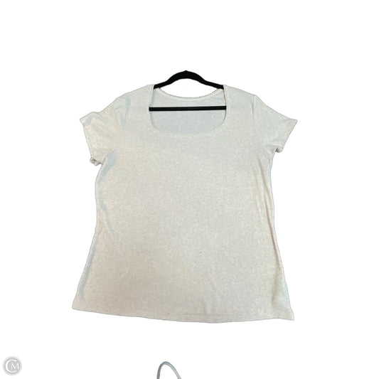 Top Short Sleeve By Gap In Cream, Size: Xxl