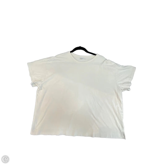 Top Short Sleeve By Old Navy In Cream, Size: Xxl