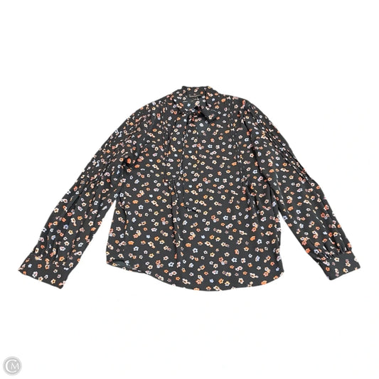 Top Long Sleeve By Banana Republic In Floral Print, Size: S