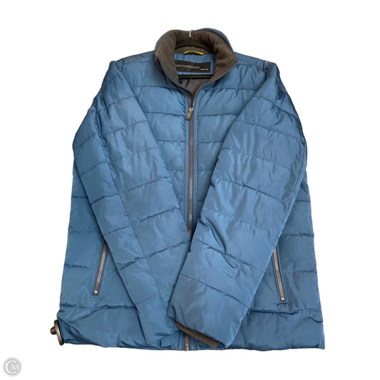 Jacket Puffer & Quilted By Weatherproof In Blue, Size: S