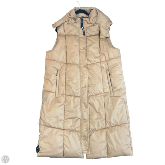 Vest Puffer & Quilted By Avec Les Filles In Brown, Size: Xl
