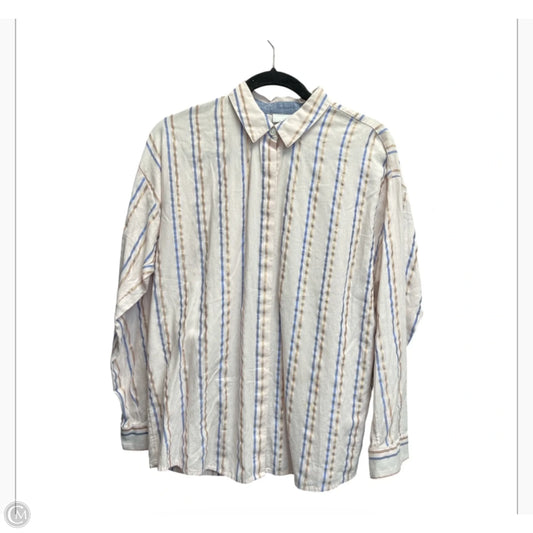 Top Long Sleeve By J. Jill In Blue & Pink, Size: S