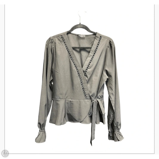 Top Long Sleeve By Lulumari In Black, Size: L