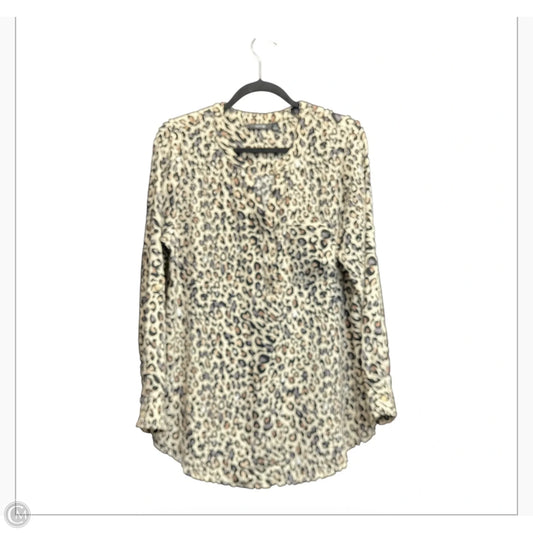 Top Long Sleeve By Apt 9 In Animal Print, Size: L