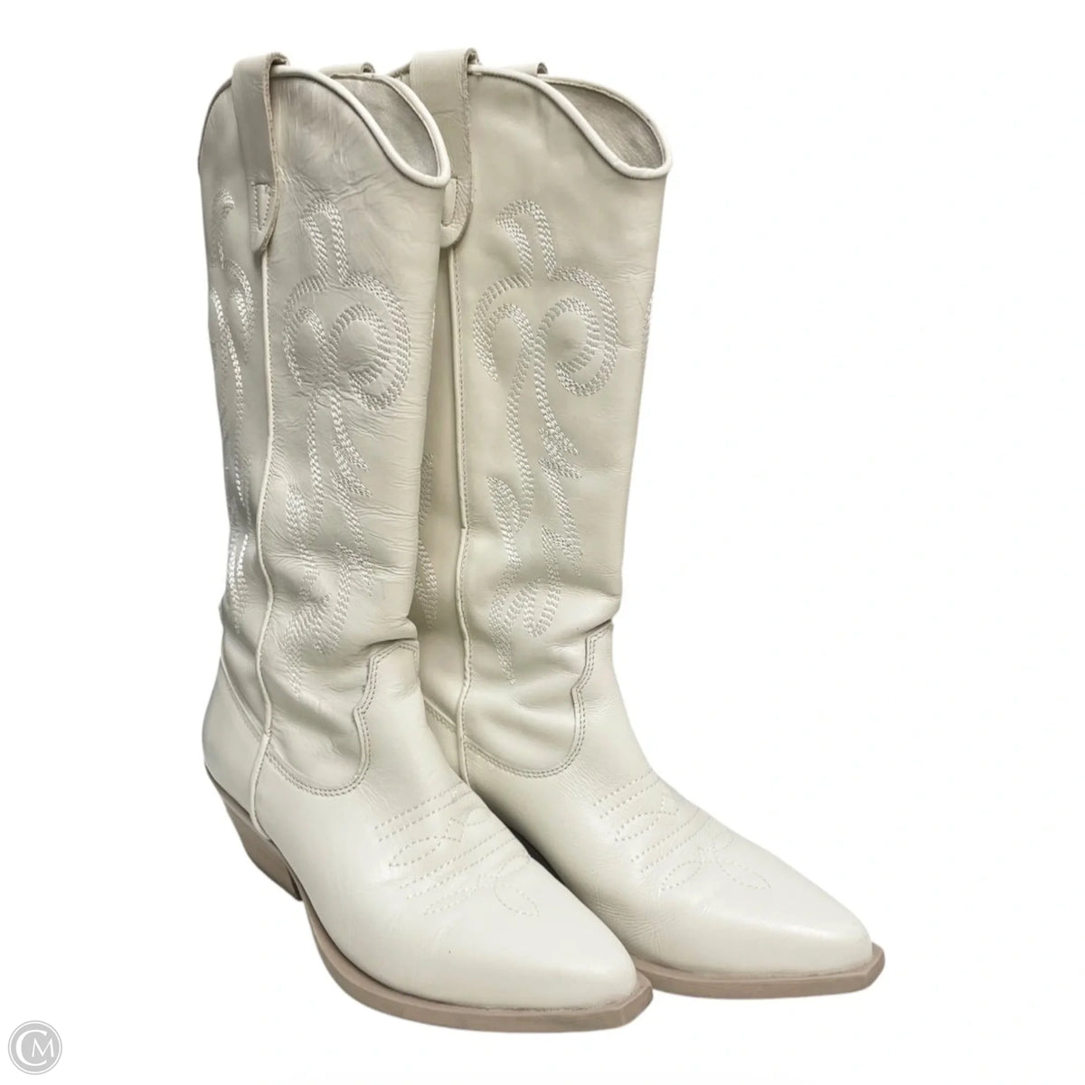 Boots Western By Steve Madden In White, Size: 8