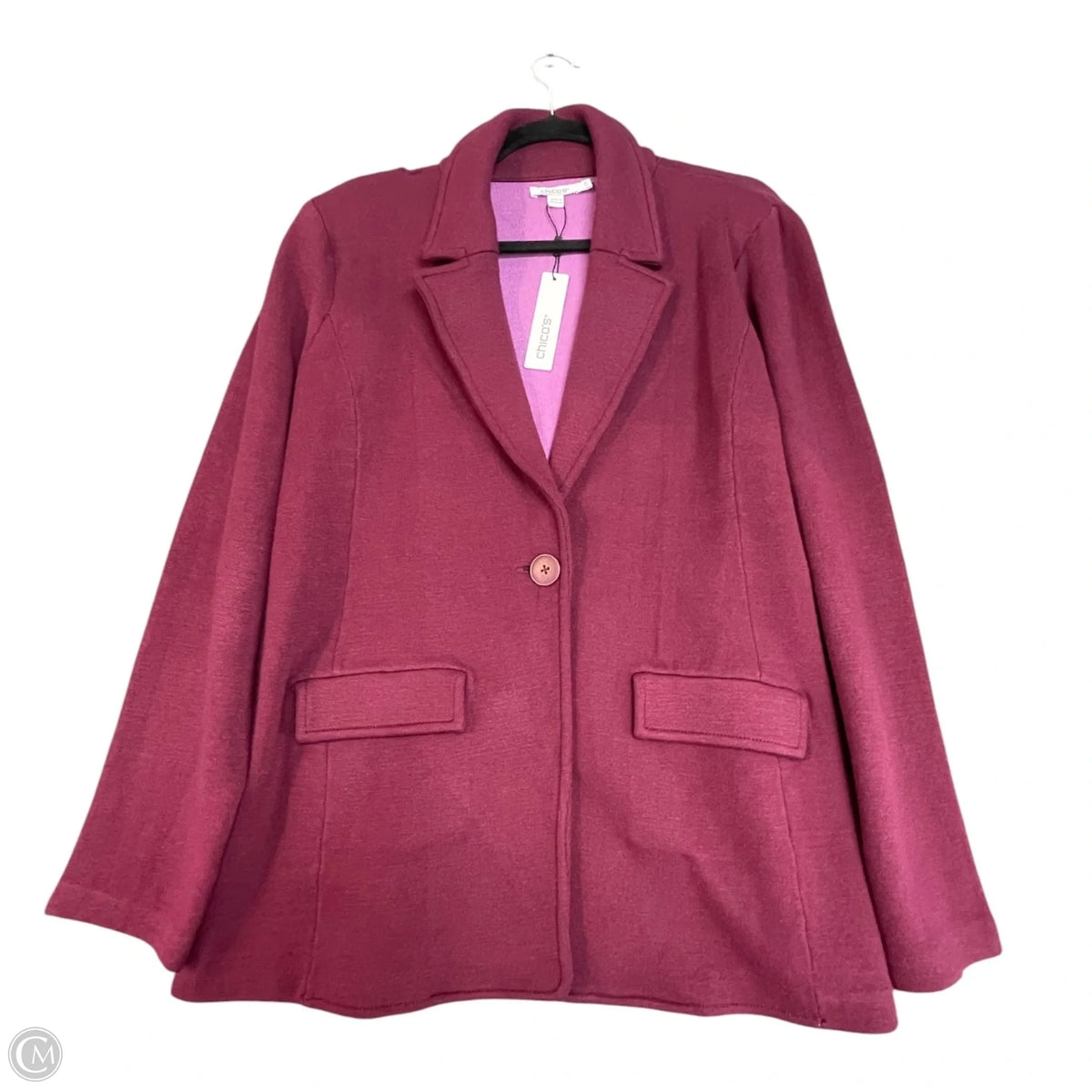 Blazer By Chicos In Maroon, Size: L