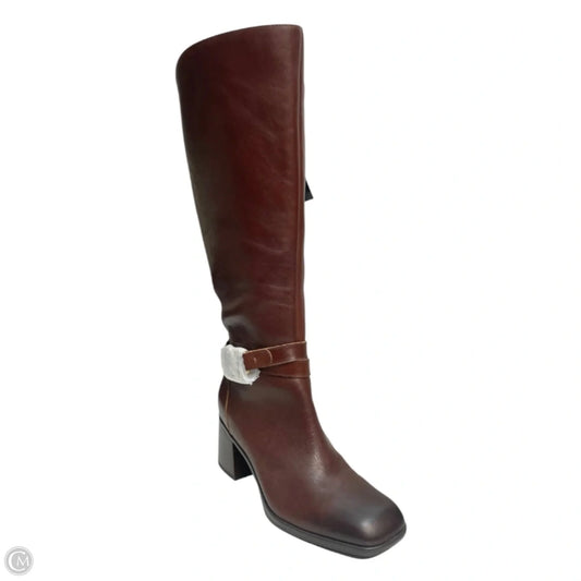 Boots Mid-calf Heels By Naturalizer In Brown, Size: 8.5
