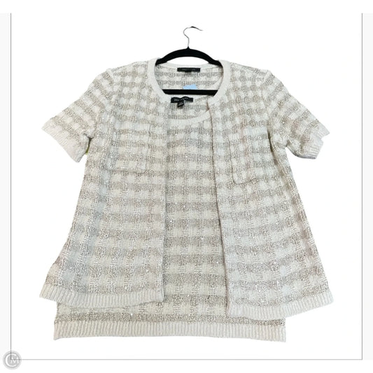 Sweater 2pc By Ann Taylor In Cream, Size: Xsp