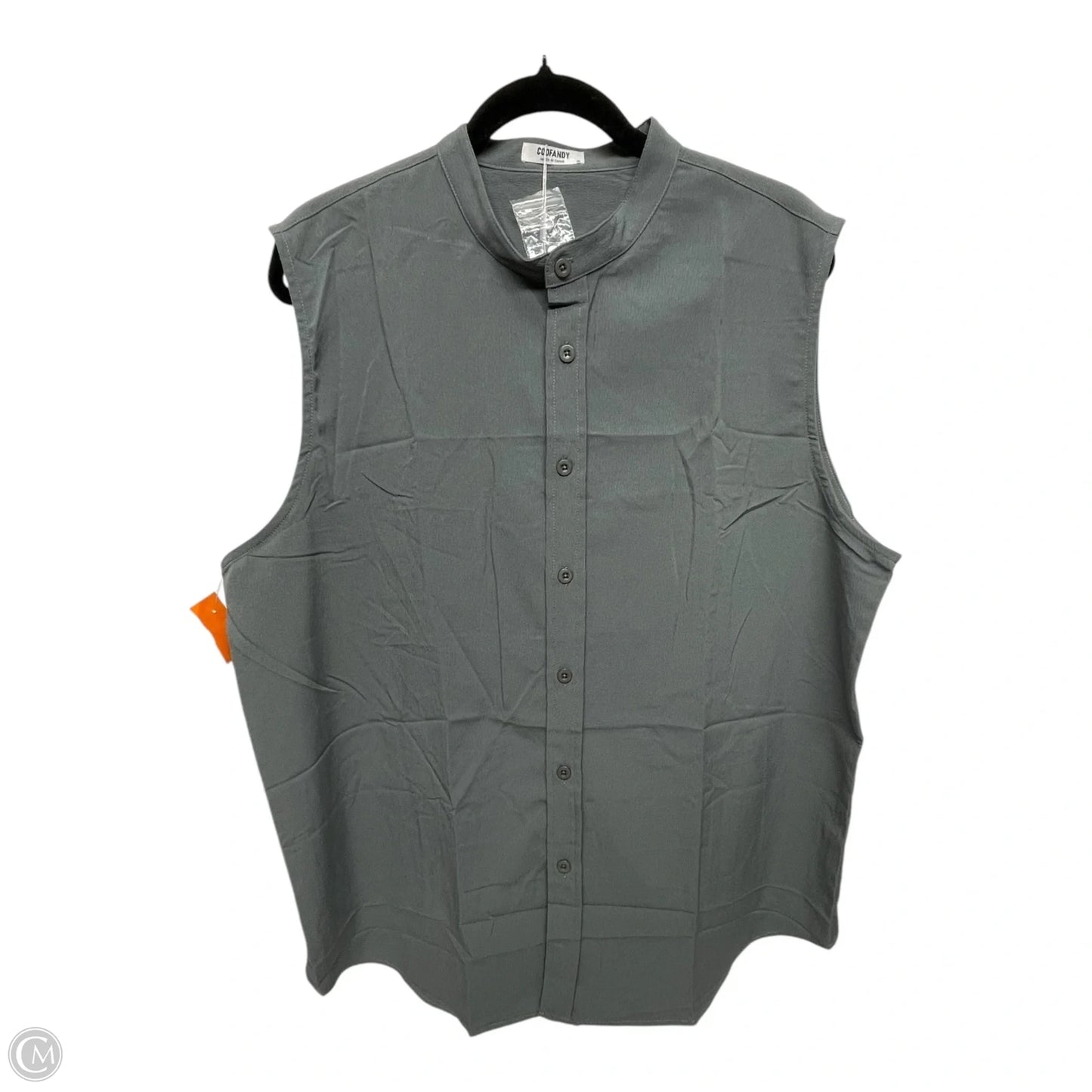 Top Sleeveless By Coofandy In Grey, Size: Xl