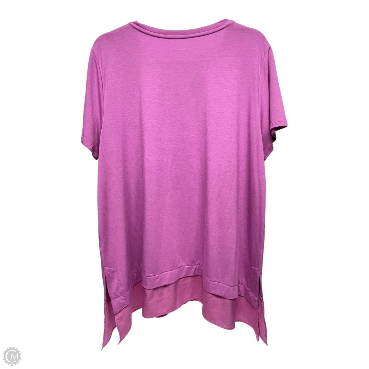 Top Short Sleeve By Soft Surroundings In Purple, Size: Xl