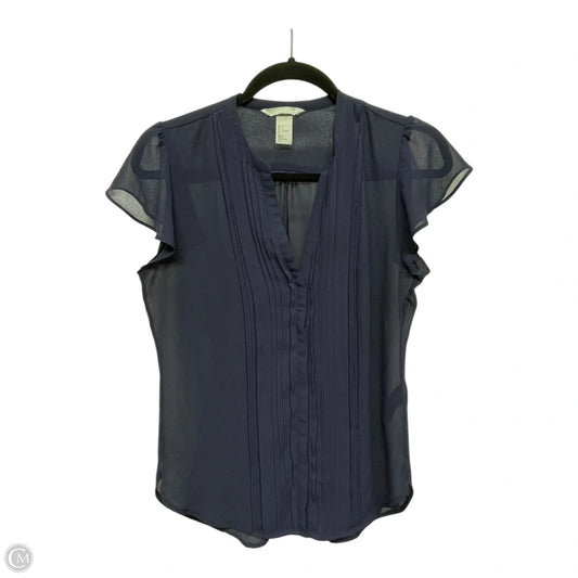Top Short Sleeve By H&m In Navy, Size: 6