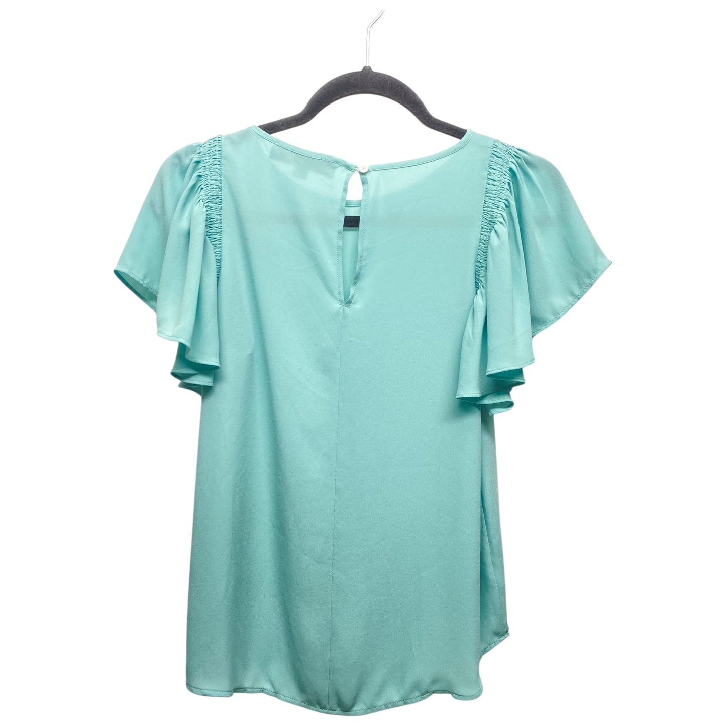 Top Short Sleeve By Loft In Teal, Size: Xxs