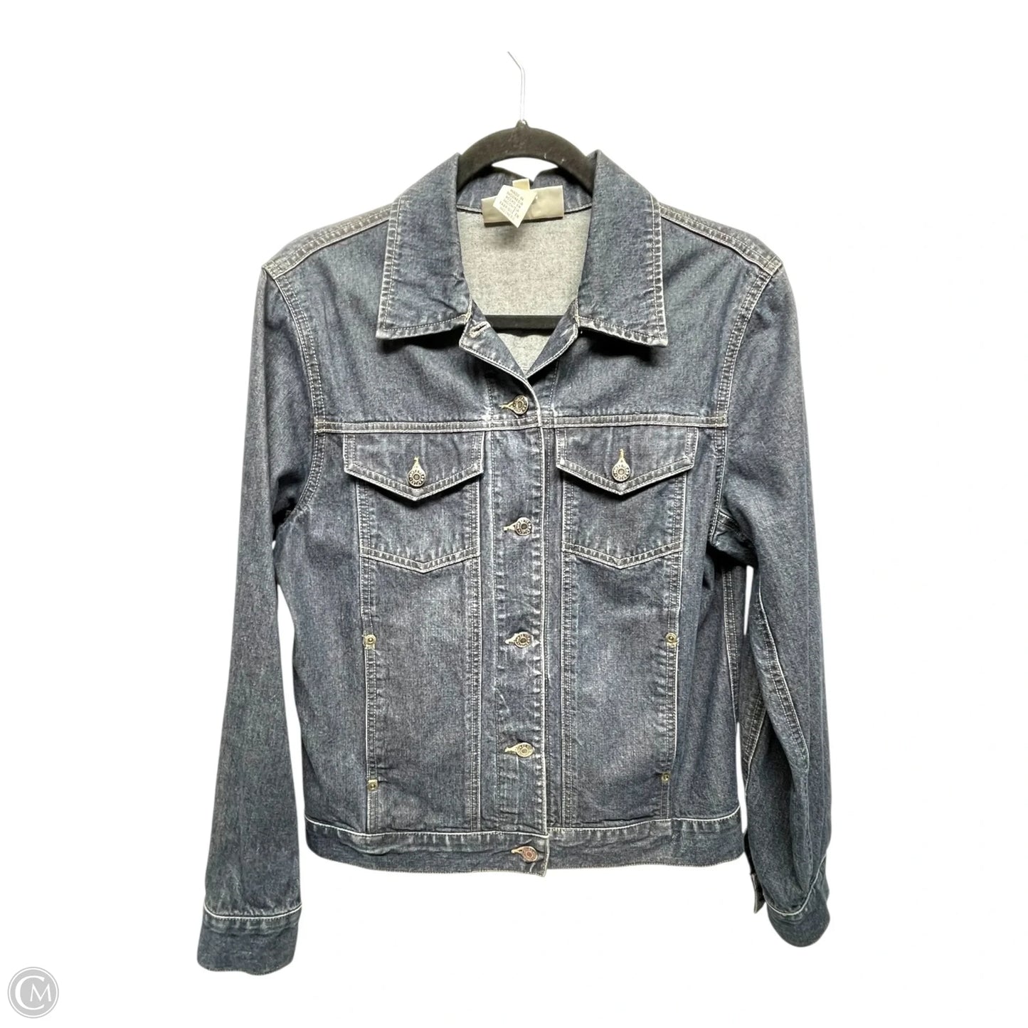 Jacket Denim By Jones Wear In Blue, Size: 6
