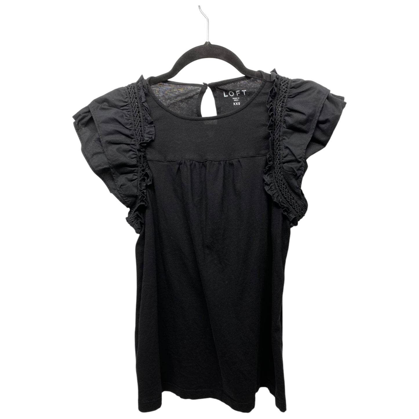 Top Sleeveless By Loft In Black, Size: Xxs