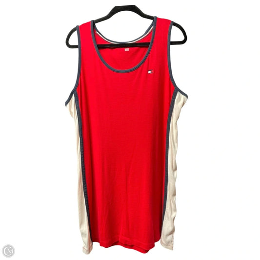 Dress Casual Short By Tommy Hilfiger In Blue & Red, Size: Xl