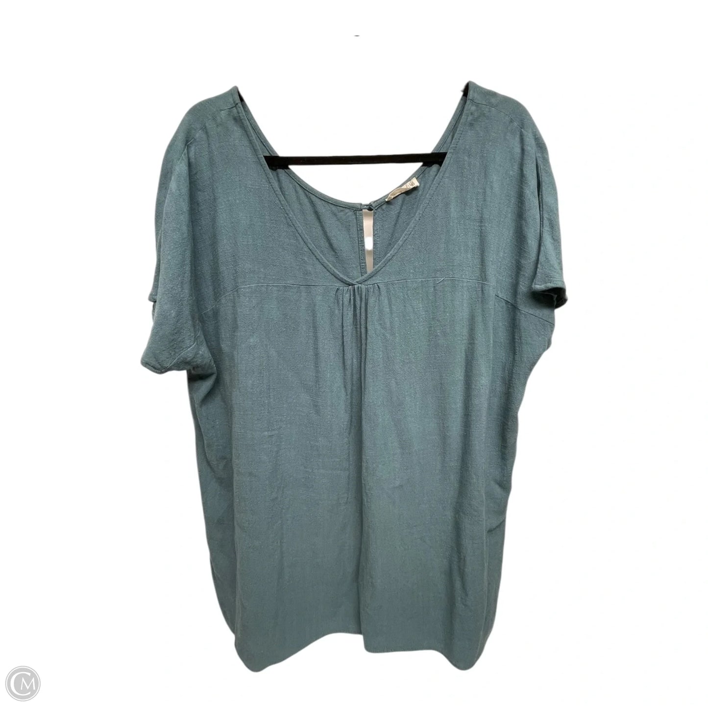 Top Short Sleeve By Kori America In Blue, Size: Xl