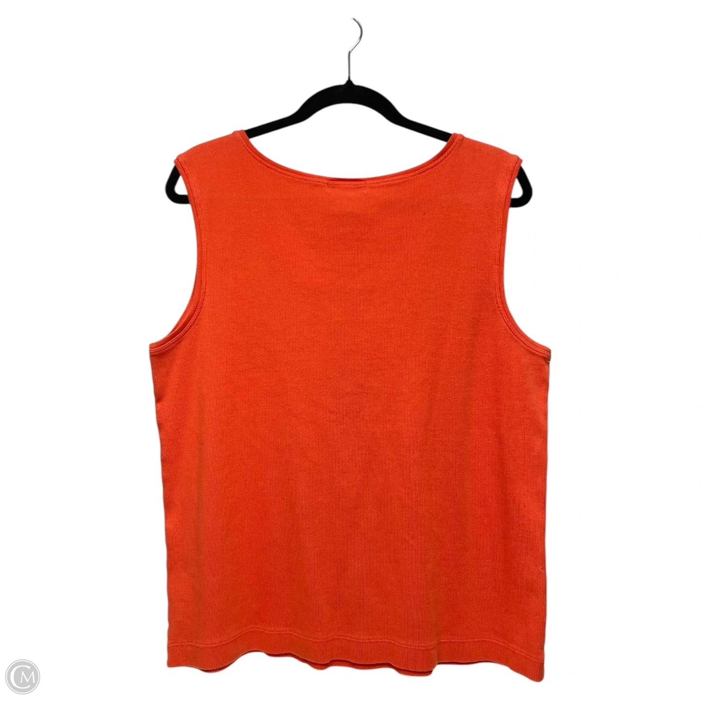 Top Sleeveless By Chicos In Orange, Size: Xl