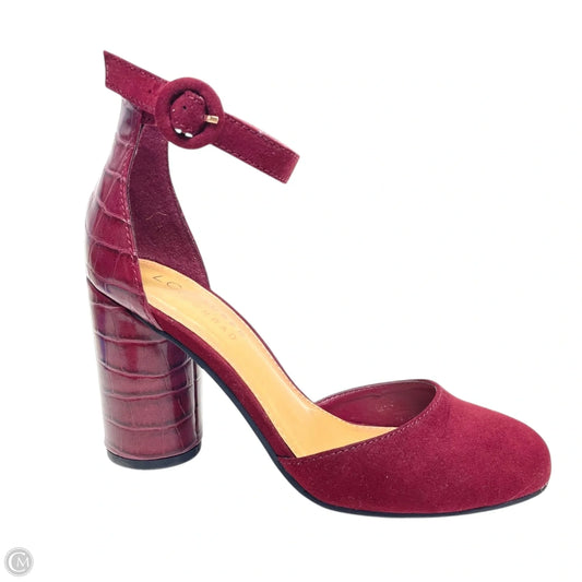 Shoes Heels Block By Lc Lauren Conrad In Maroon, Size: 7