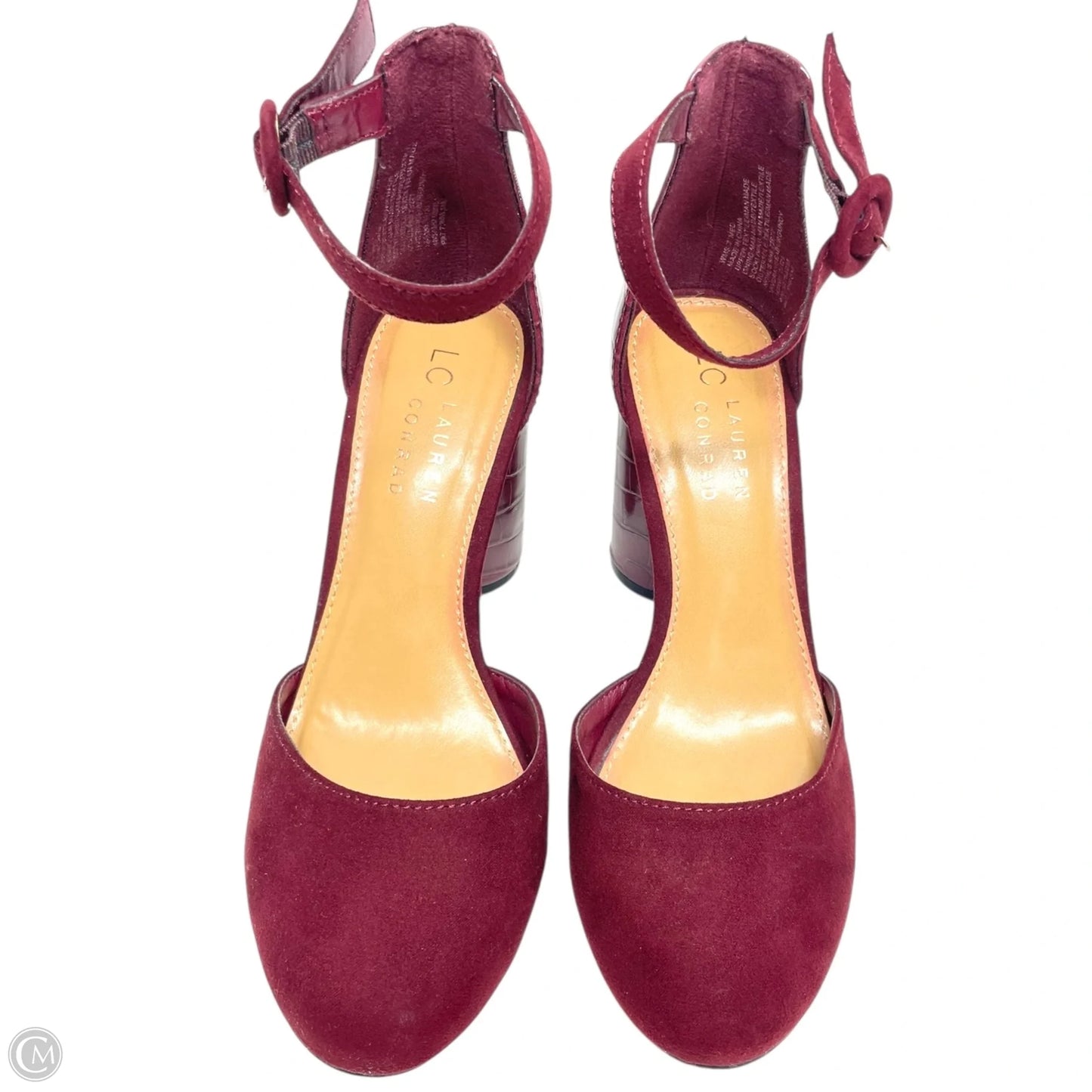 Shoes Heels Block By Lc Lauren Conrad In Maroon, Size: 7