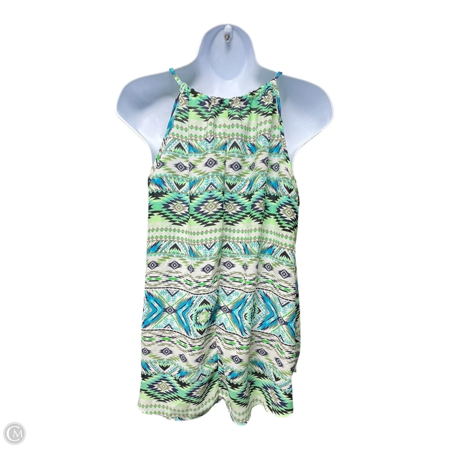 Top Sleeveless By A Byer In Blue & Green, Size: M