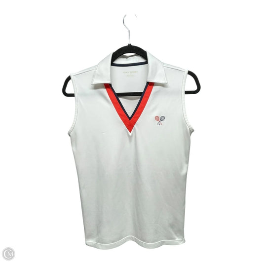 Athletic Tank Top By TORY BURCH In Orange & White, Size: S