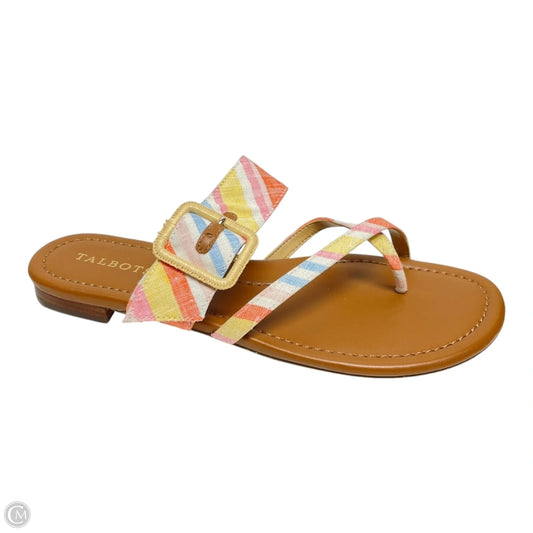 Sandals Flats By Talbots In Multi-colored, Size: 8