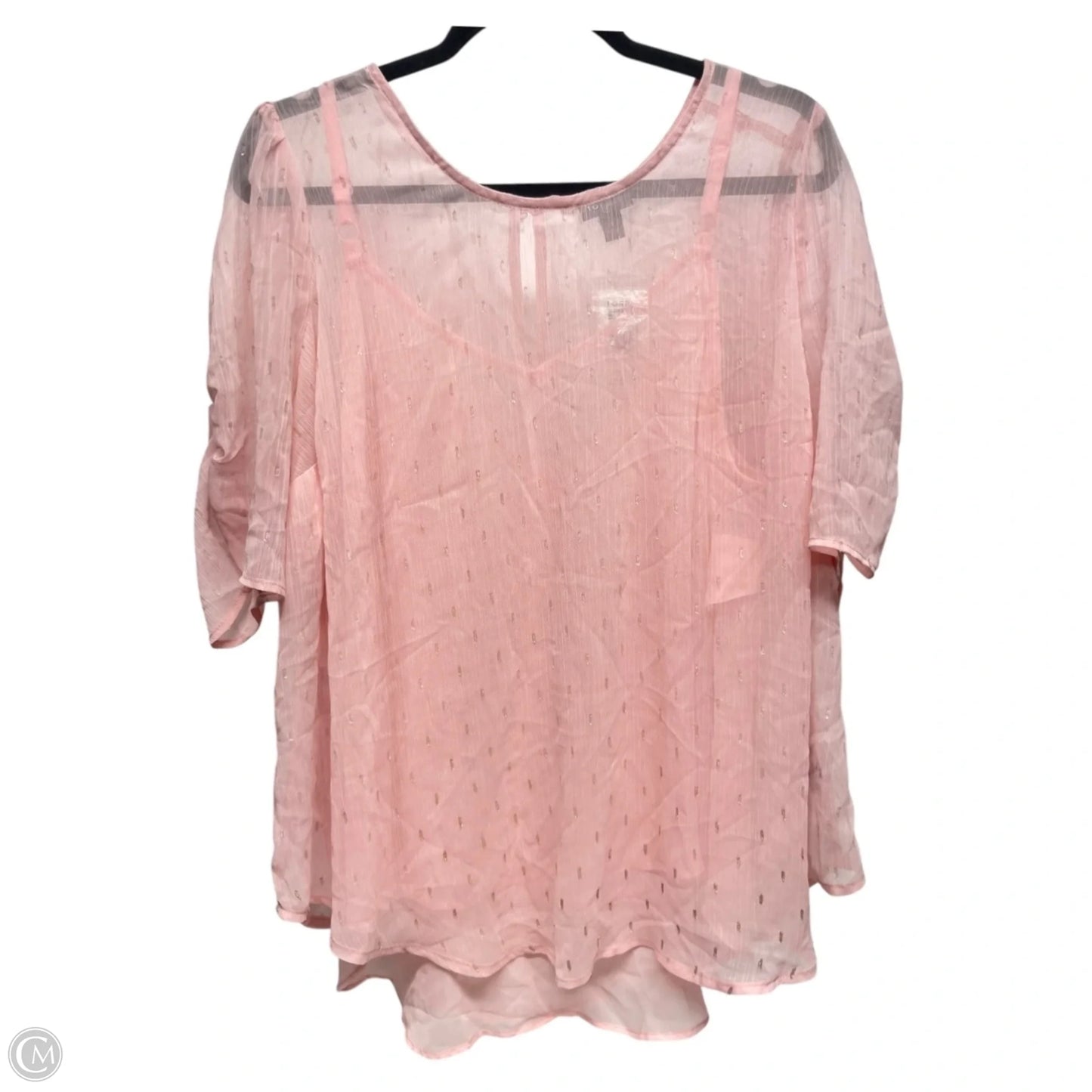 Top Long Sleeve By Torrid In Pink, Size: 1x
