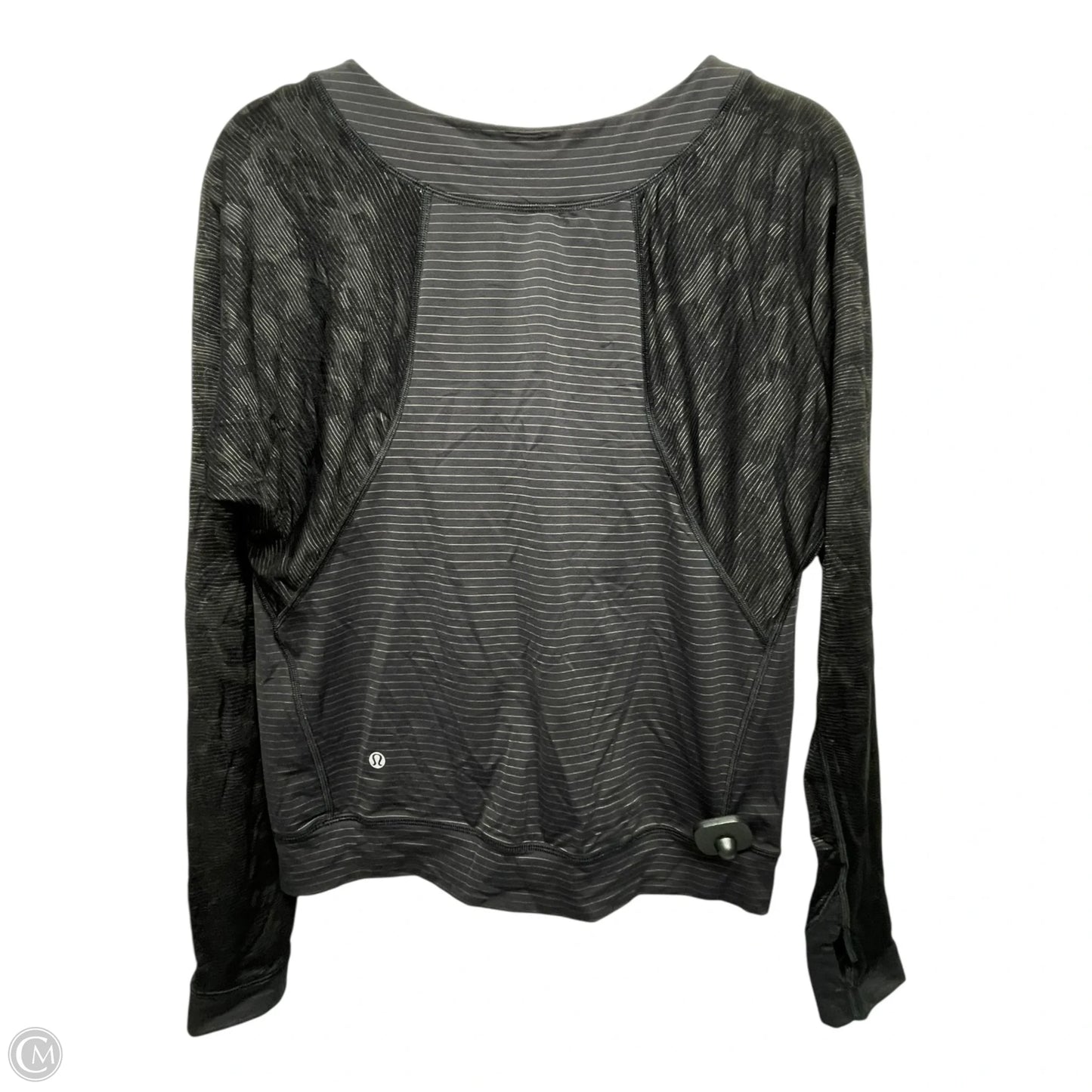 Athletic Top Long Sleeve Crewneck By Lululemon In Black, Size: S