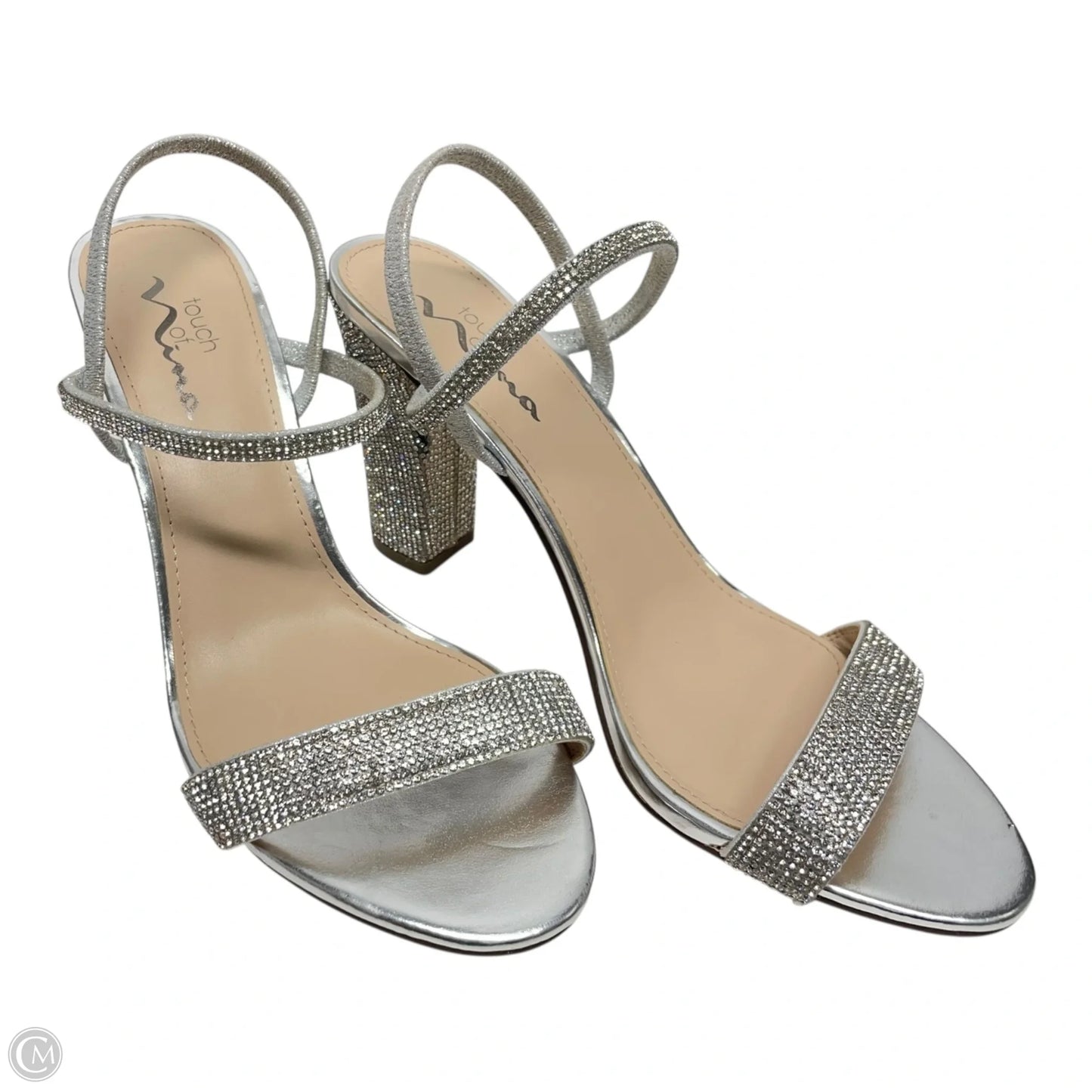 Shoes Heels Block By Nina In Silver, Size: 10