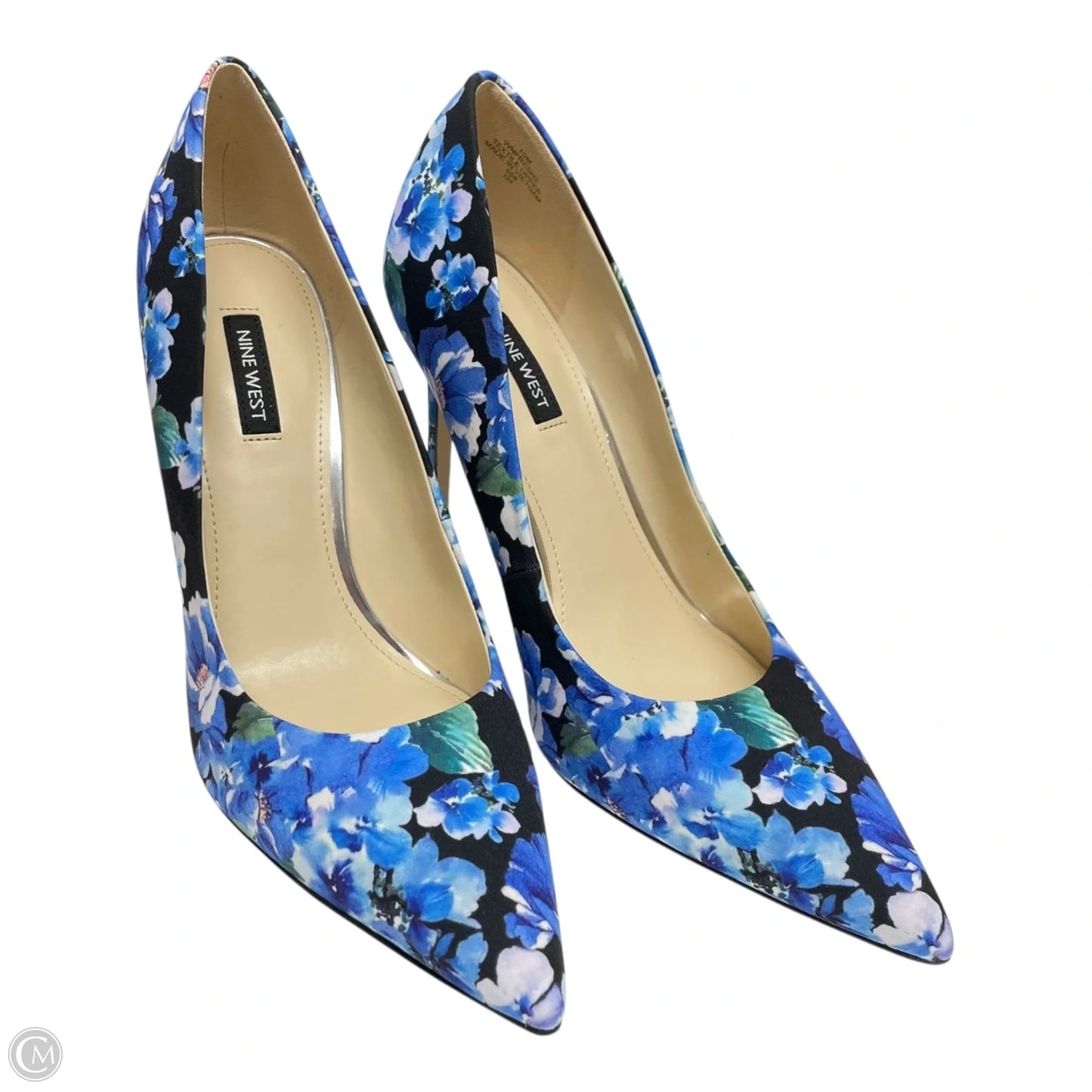 Shoes Heels Stiletto By Nine West In Blue, Size: 10
