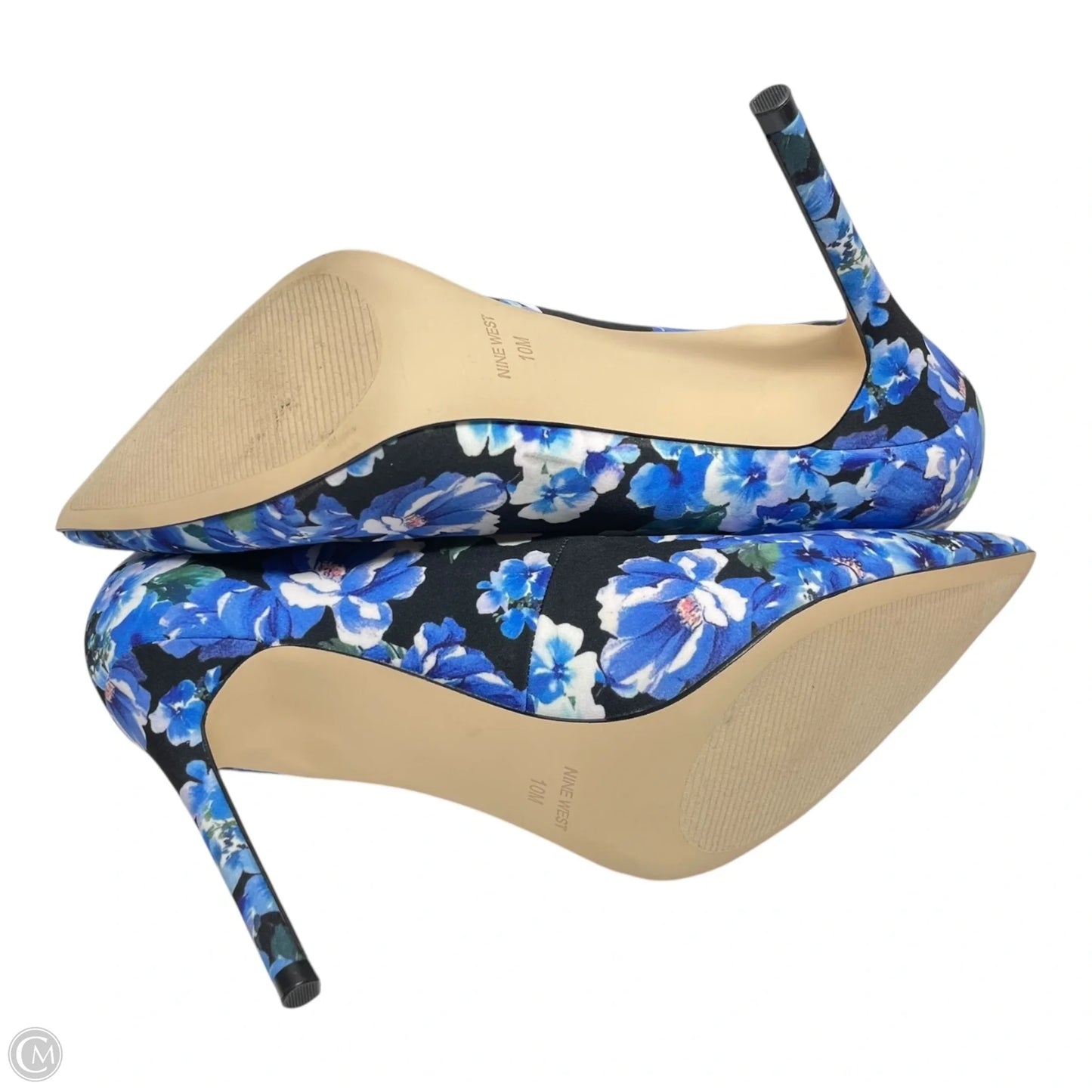 Shoes Heels Stiletto By Nine West In Blue, Size: 10