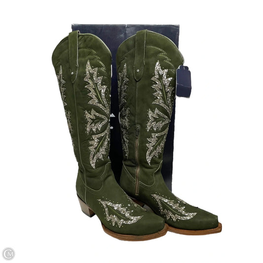 Boots Western By ROCK’EM In Green & Silver, Size: 10
