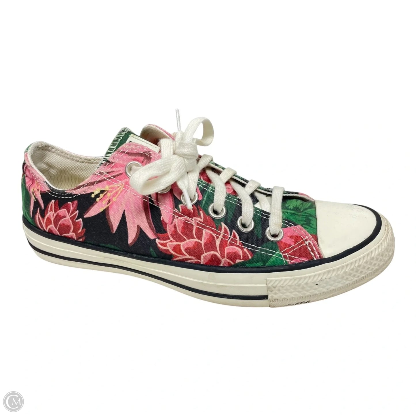 Shoes Sneakers By Converse In Green & Pink, Size: 8