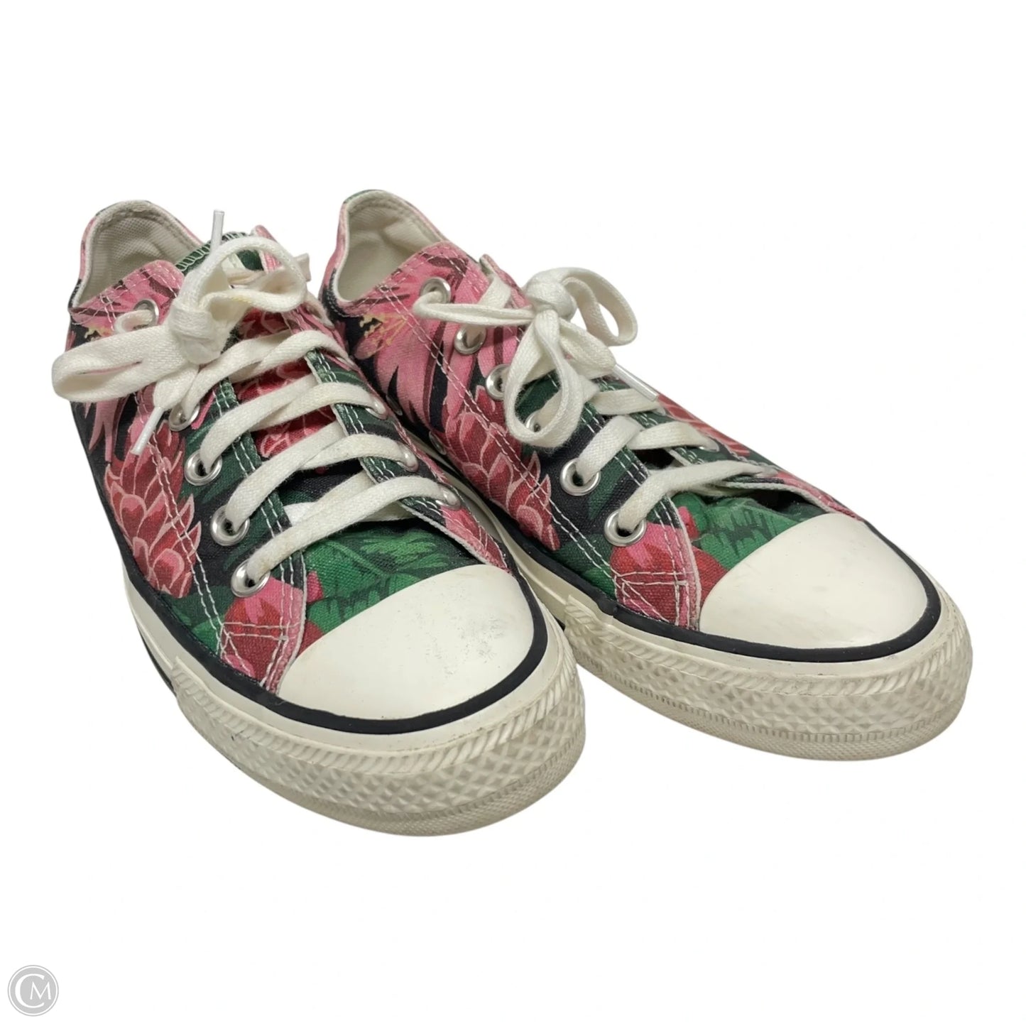 Shoes Sneakers By Converse In Green & Pink, Size: 8