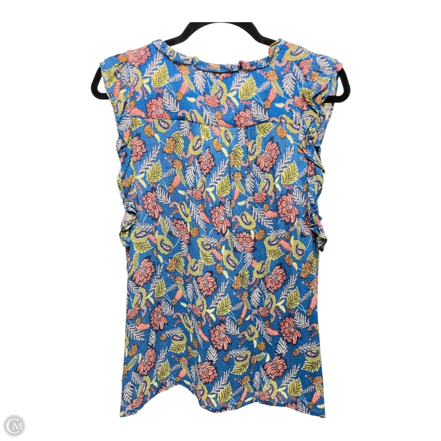 Top Short Sleeve By Knox Rose In Blue, Size: M