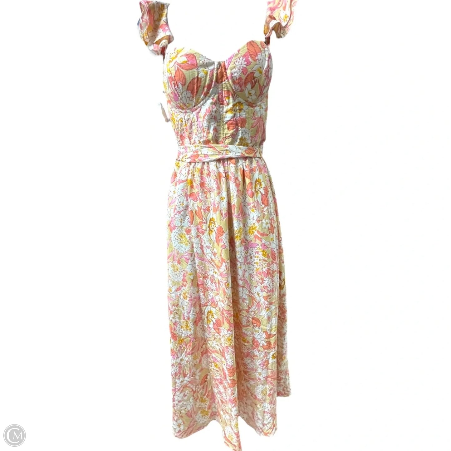 Dress Casual Midi By emprada In Multi-colored, Size: L